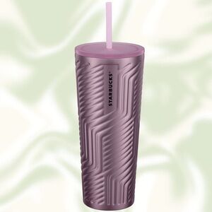 NWT Starbucks Soft Rose Geometric Cold Cup